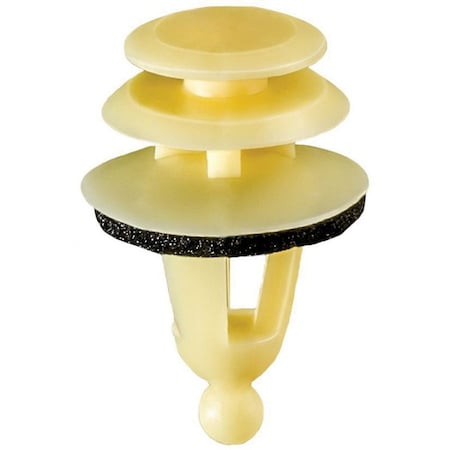 Auveco GM TRIM PANEL RETAINER YELLOW NYLON5, 25PK 18930